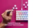 HyperX Rubber Keycaps - Gaming Accessory Kit - Pink (US Layout) Klaviatuurinupp – pilt 16