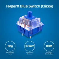 HyperX Alloy Origins PBT HX sinine – mehaaniline mänguklaviatuur – pilt 13