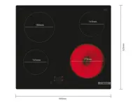 Bosch | Hob | PKE611BA2E Series 4 | Vitroceramic | Number of burners/cooking zones 4 | Touch | Black – pilt 2