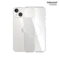PanzerGlass | HardCase MagSafe Compatible | Back protection | Apple | iPhone 14/13 | 100% Recycled Polyurethane (TPU) | Clear | MagSafe compatible; Military Grade Standard; 100% recycled frame material