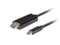 Lanberg USB-C to HDMI Cable, 3 m 4K/60Hz, Black | Lanberg | USB-C to HDMI Cable | CA-CMHD-10CU-0030-BK | 3 m