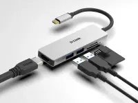 D-Link DUB-M530 sülearvuti dokk ja pordireplikaator Juhtmega ühendatud USB 3.2 Gen 1 (3.1 Gen 1) Type-C Alumiinium – pilt 9