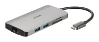D-Link | 8-in-1 USB-C Hub with HDMI/Ethernet/Card Reader/Power Delivery | DUB-M810 | USB hub | USB Type-C