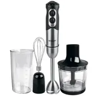 Hand blender Scarlett SC-HB42F02 Black, Hand Blender, 700 W, Number of speeds Variable speed control, Mini chopper, Shaft material Stainless steel,