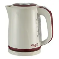 Adler Kettle AD 1222 b Standard, Plastic, Beige, 2200 W, 360° rotational base, 1.7 L