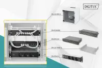 Digitus 10" Network Set, 6U cabinet, shelf, PDU, 8-port switch, CAT 6 patch panel, Grey | Digitus | Network Set | DN-10-SET-1 – pilt 7