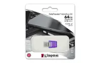 Kingston | DataTraveler | DT Micro Duo 3C | 64 GB | USB Type-C/Type-A | Purple