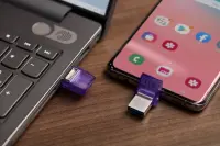 Kingston Technology DataTraveler microDuo 3C USB-välkmälu 256 GB USB Type-A / USB Type-C 3.2 Gen 1 (3.1 Gen 1) Roostevaba teras, Lilla – pilt 4