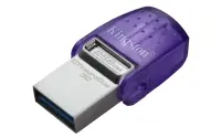 Kingston Technology DataTraveler microDuo 3C USB-välkmälu 256 GB USB Type-A / USB Type-C 3.2 Gen 1 (3.1 Gen 1) Roostevaba teras, Lilla – pilt 5
