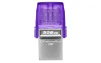 Kingston Technology DataTraveler microDuo 3C USB-välkmälu 256 GB USB Type-A / USB Type-C 3.2 Gen 1 (3.1 Gen 1) Roostevaba teras, Lilla – pilt 12