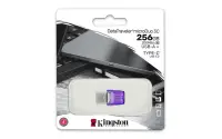 Kingston Technology DataTraveler microDuo 3C USB-välkmälu 256 GB USB Type-A / USB Type-C 3.2 Gen 1 (3.1 Gen 1) Roostevaba teras, Lilla – pilt 26