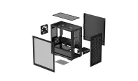 Deepcool | CH370 | Side window | Micro ATX | ATX PS2 | Black – pilt 7