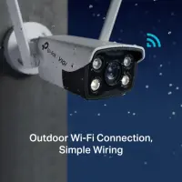 TP-LINK | VIGI 4MP Outdoor Full-Color Wi-Fi Network Camera | VIGI C340-W | Bullet | 4 MP | 4 mm | IP66 | H.265+/H.265/H.264+/H.264 | MicroSD – pilt 2