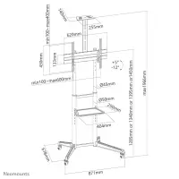 NEOMOUNTS Mobile Floor Stand incl. AV-