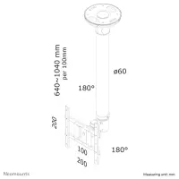 Neomounts FPMA-C200BLACK telerikinnitus 101,6 cm (40") Must – pilt 7