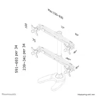 NEOMOUNTS FPMA-D700DD4 Desk Mount 19-30i – pilt 5