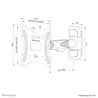 NEOMOUNTS WL40-540BL12 Wallmount – pilt 15