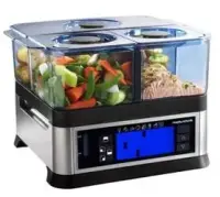 Food Steamer Morphy richards Intellisteam 48780 Stainless steel/Black, 1600  W, Capacity 8 L, Number of baskets 3