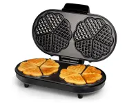 Tristar | Waffle maker | WF-2120 | 1200 W | Number of pastry 10 | Heart shaped | Black – pilt 2