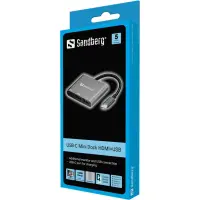 Sandberg 136-00 USB-graafikaadapter Alumiinium, Valge