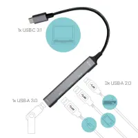 I-TEC USB-C Metal HUB 4 Port passive