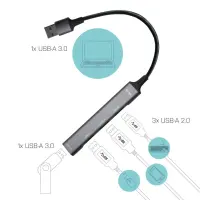 I-TEC USB 3.0 Metal HUB 4 Port passive