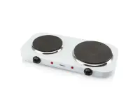 Tristar | Free standing table hob | KP-6245 | Number of burners/cooking zones 2 | Rotary | Electric | White – pilt 2