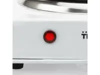 Tristar | Free standing table hob | KP-6245 | Number of burners/cooking zones 2 | Rotary | Electric | White – pilt 6