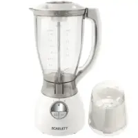 Blender Scarlett SC-4143 White, 500 W, Plastic, 2 L, Mill,