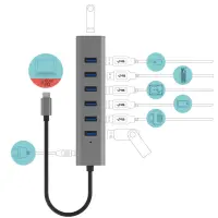 I-TEC USB-C Charging Metal HUB 7 Port