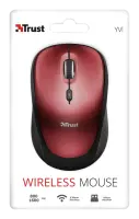 Trust YVI Juhtmevaba hiir, punane