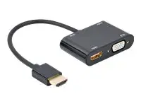 GEMBIRD HDMI male to HDMI female + VGA f