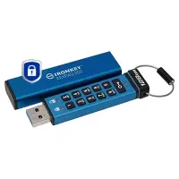 Kingston Technology IronKey Keypad 200 USB-välkmälu 128 GB USB tüüp A 3.2 Gen 1 (3.1 Gen 1) Sinine – pilt 2
