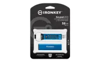 Kingston Technology IronKey Keypad 200 USB-välkmälu 32 GB USB tüüp A 3.2 Gen 1 (3.1 Gen 1) Sinine – pilt 3