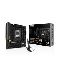 Asus | TUF GAMING B650M-PLUS WIFI | Processor family AMD | Processor socket AM5 | DDR5 DIMM | Memory slots 4 | Supported hard disk drive interfaces 	SATA, M.2 | Number of SATA connectors 4 | Chipset AMD B650 | micro-ATX – pilt 10
