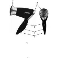 Hair Dryer Mesko Warranty 24 month(s), Motor type DC, 1250 W, Black/Silver