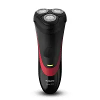 Philips S1310 Warranty 24 month(s), Rechargeable, Charging time 8 h, Lithium-Ion (Li-Ion), Battery life 35 min; 11 shaves h, Number of shaver heads/blades 3, Black, Red