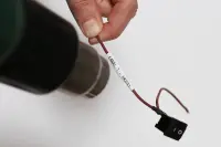 Brother | Heat shrink tube tape HSe-221E | Black on White