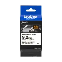 Brother | Heat shrink tube tape HSe-221E | Black on White – pilt 3