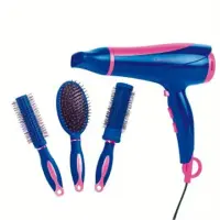DomoClip Haircare box set hair dryer and brushes  DOS123 Warranty 24 month(s), Styling comb, 1900 - 2300 W, Blue/ pink