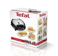 TEFAL | Sandwich Maker | SW341D12 Snack Time | 700 W | Number of plates 2 | Stainless Steel/Black