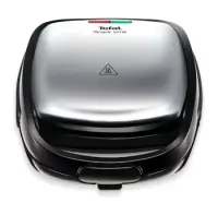 TEFAL | Sandwich Maker | SW341D12 Snack Time | 700 W | Number of plates 2 | Stainless Steel/Black