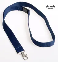 Kaelapael metallist karabiiniga Europel sinine, 10 tk