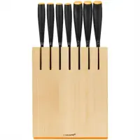 Fiskars FunctionalForm Knife block with 7 knives Kitchen knives, 7 pc(s), Dishwasher proof