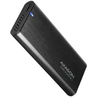 Axagon External USB-C 3.2 Gen 2 metal box for M.2 NVMe & SATA SSD disks. Screwless.