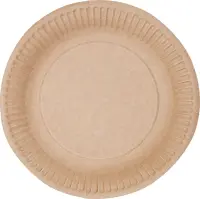 ABCPAK,Papptaldrik, ühekordseks kasutamiseks, pruun,  D15 cm, 100 tk