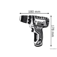 Bosch Cordless Drill GSR 12V-15 12 V, 1.5 Ah, Li-Ion, Batteries included 2 pc(s), + 39 accessories tool kit + Bag