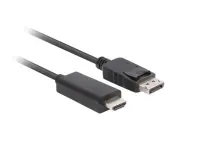 Lanberg | DisplayPort to HDMI Cable | CA-DPHD-11CC-0010-BK | DisplayPort Male | HDMI Male | DP to HDMI | 1 m