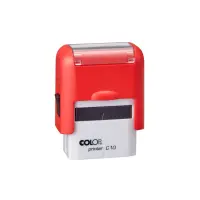 Tempel COLOP Printer C10 punane korpus, sinine padi