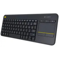 LOGITECH K400 Plus Wireless Touch Keyboard - BLACK - NORDIC